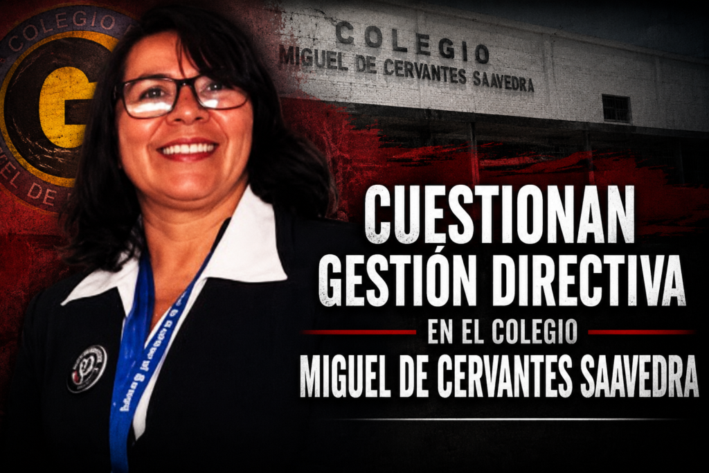 Cuestionan gestión directiva en el Colegio Miguel de Cervantes Saavedra