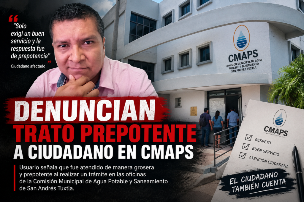 Denuncian trato prepotente a ciudadano en CMAPS